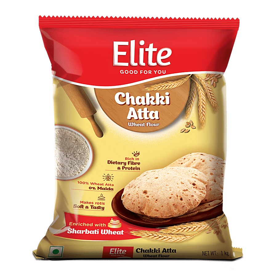 Elite Chakki Atta, 1 Kg Pouch