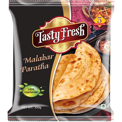 Tasty Fresh Malabar Paratha, 300 G
