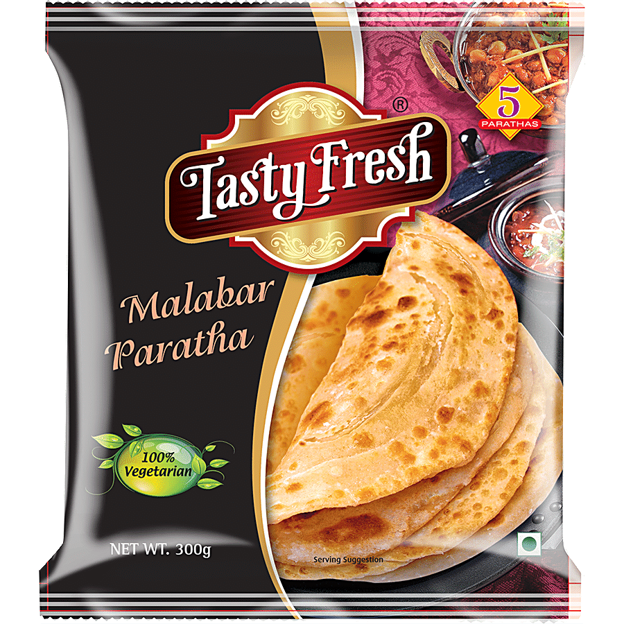 Tasty Fresh Malabar Paratha, 300 G