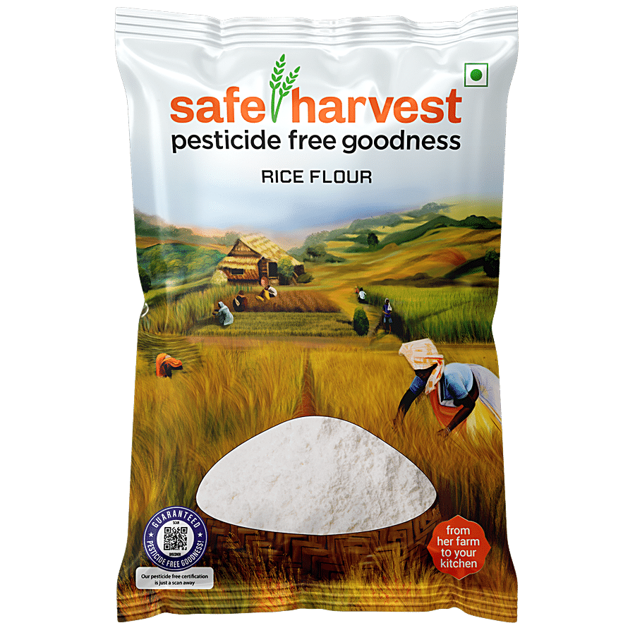 Safe Harvest Rice Flour/Akki Hittu - Pesticide Free, 1 Kg