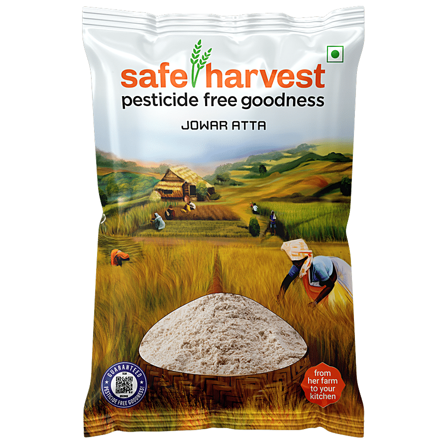 Safe Harvest Jowar Atta - Pesticide Free, 500 G