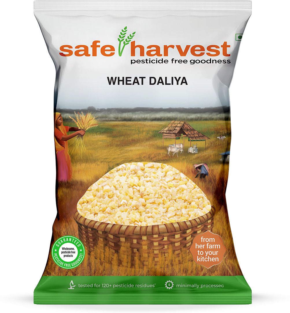 Safe Harvest Daliya Broken Wheat (0.5 Kg)