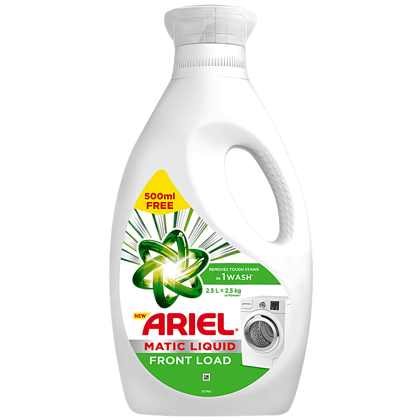 Ariel Matic Front Load Liquid Detergent, 2 L (Get 500 ml Free)