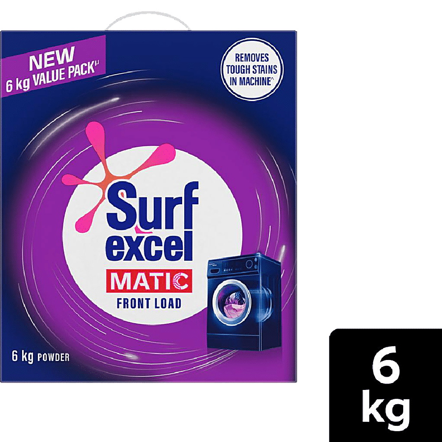 Surf Excel Matic Front Load Detergent Powder, 6 Kg