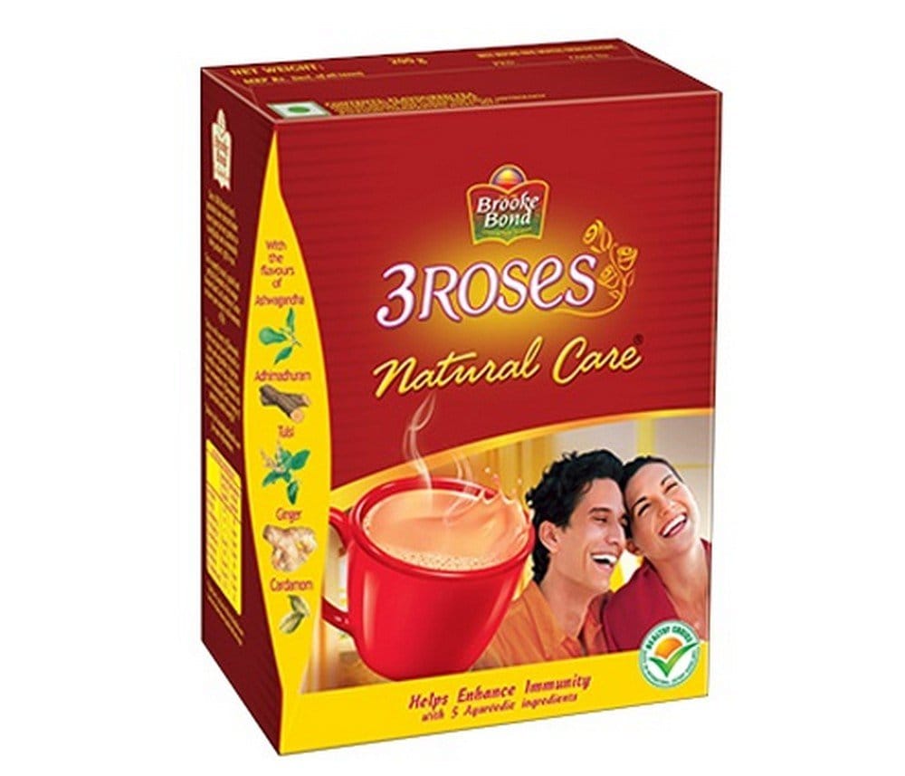Brooke Bond 3 Roses Natural Care Tea Leaf, 100G