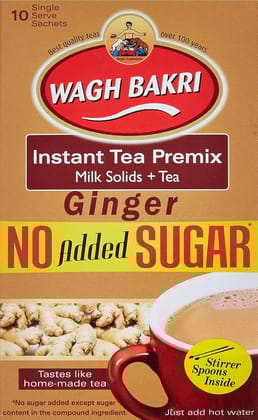Wagh Bakri Ginger Instant Tea Premix, 80G