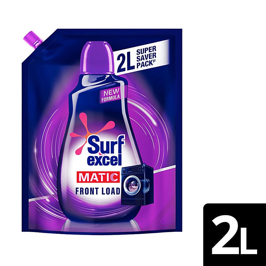 Surf Excel Matic Front Load Liquid Detergent, 2 L Pouch
