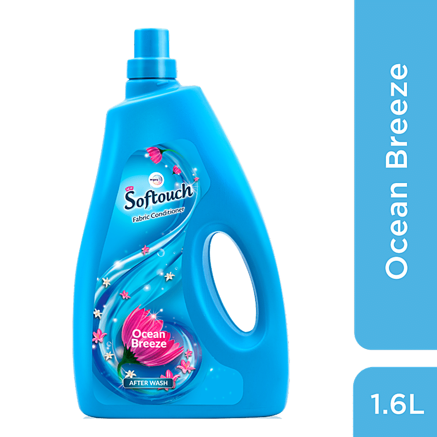Wipro Softouch After Wash Fabric Conditioner - Ocean Breeze, Fresh Fragrance, 1.6 l