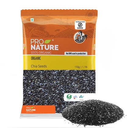 Pro Nature Organic Chia Seeds, 150 G