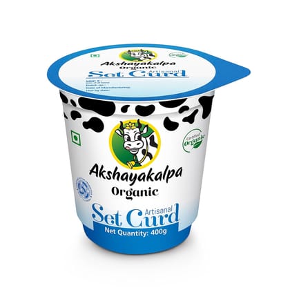 Akshayakalpa Artisanal Organic Set Curd / Dahi 400G