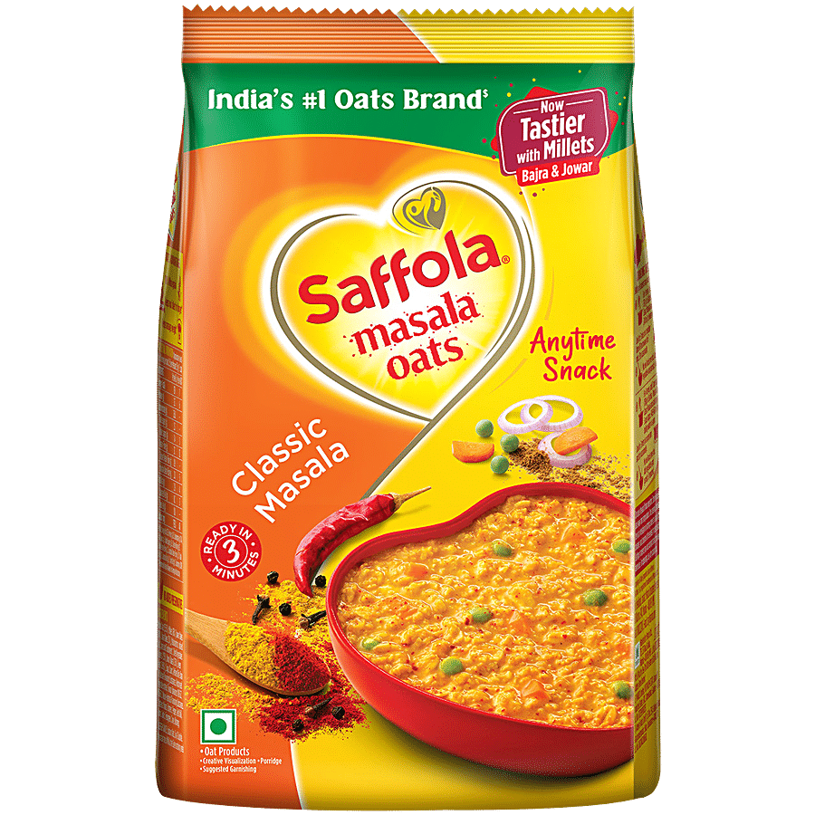 Saffola Masala Oats - Classic Masala, 1 Kg Pouch