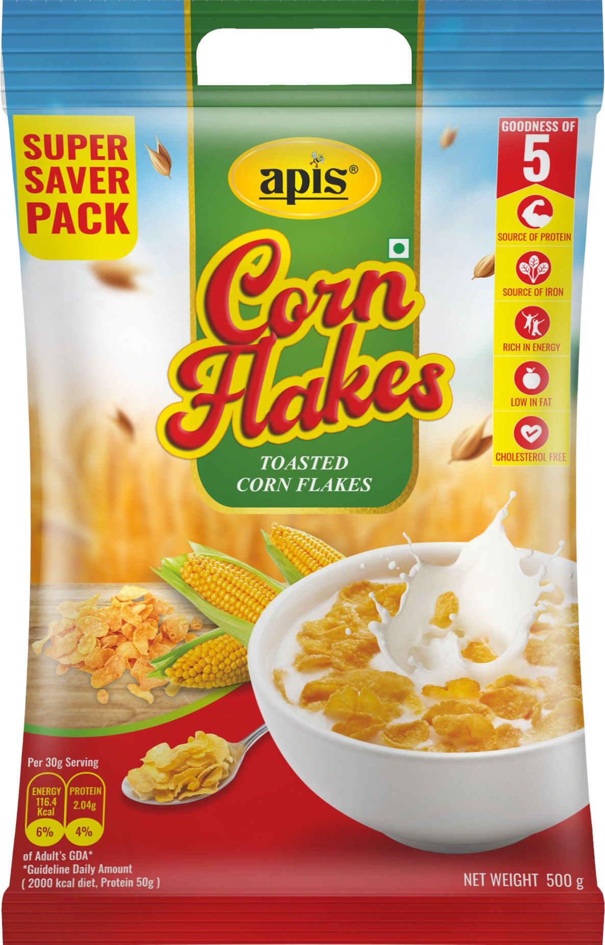Apis Corn Flakes Pouch (500 G)