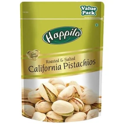 Happilo Premium Californian Roasted & Salted Pistachios 500 gms Value Pack | Pista Dry Fruit, Shelled Nuts Super Crunchy & Delicious Healthy Snack | Vitamins & Minerals Rich
