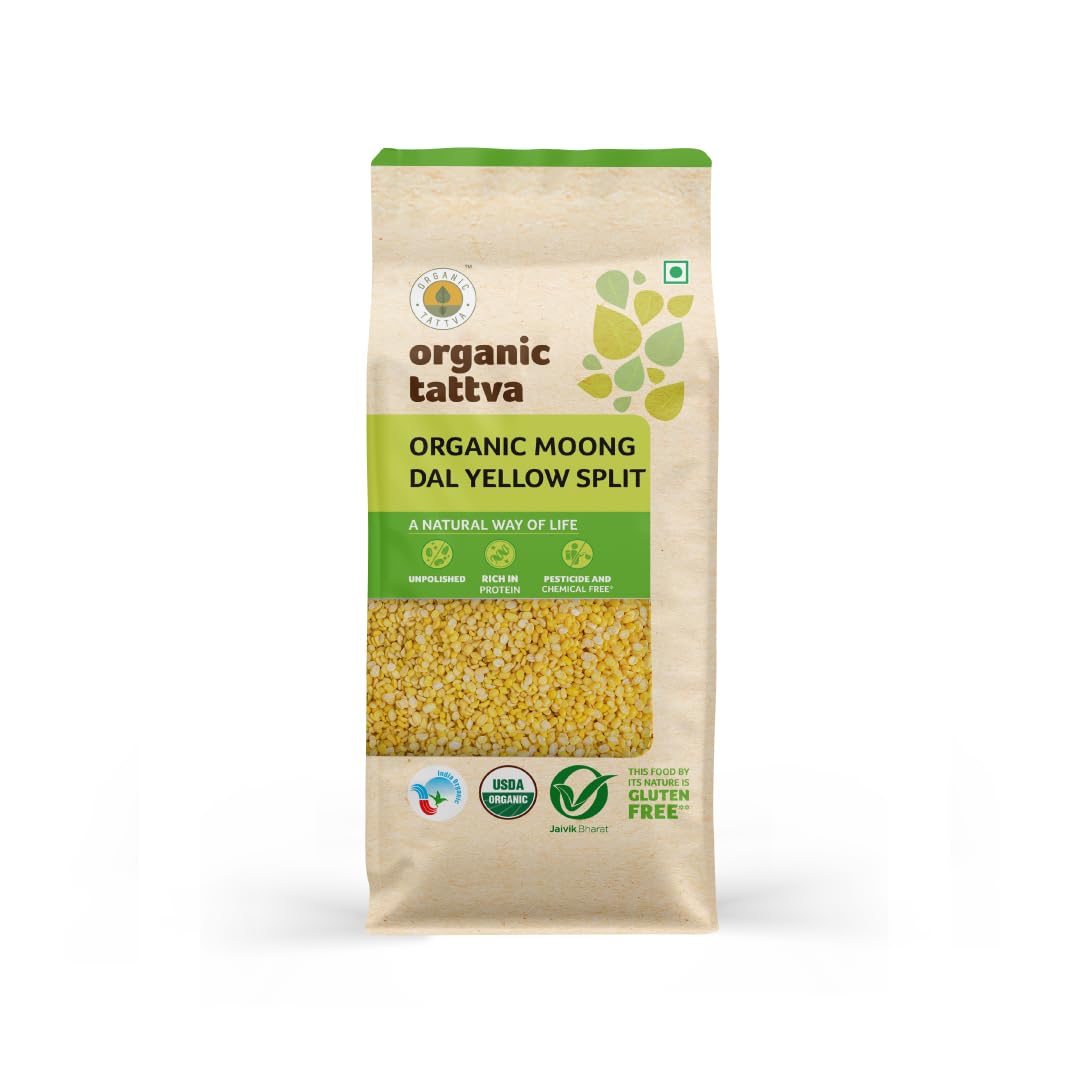 Organic Tattva Moong Dal Yellow Split, 500g