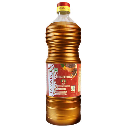 Patanjali Mustard Oil, 1 L Bottle