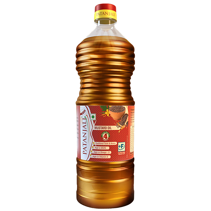 Patanjali Mustard Oil, 1 L Bottle