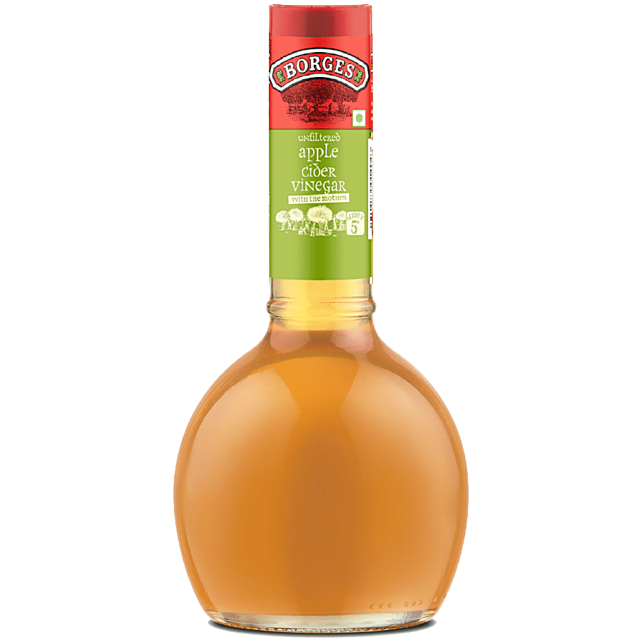 Borges Unfiltered Apple Cider Vinegar With Mother, 355 Ml