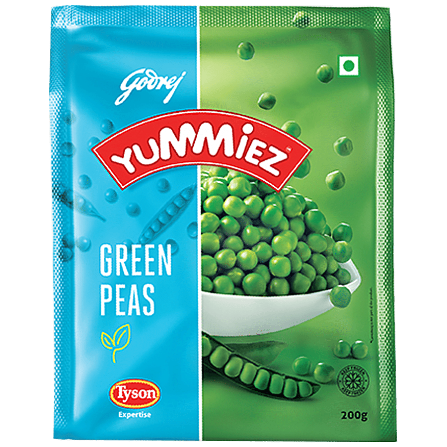 Godrej Yummiez Green Peas, 200 G Pouch