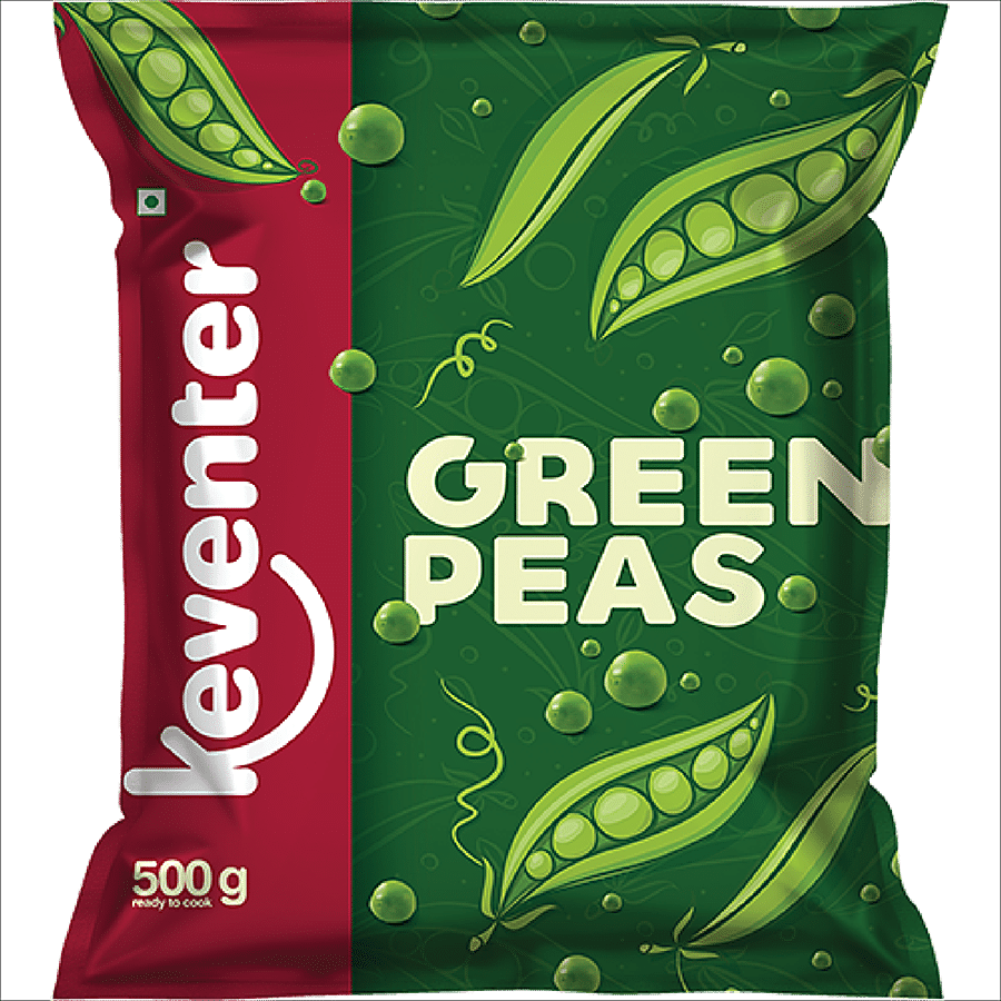 Keventer Frozen - Green Peas, 500 G