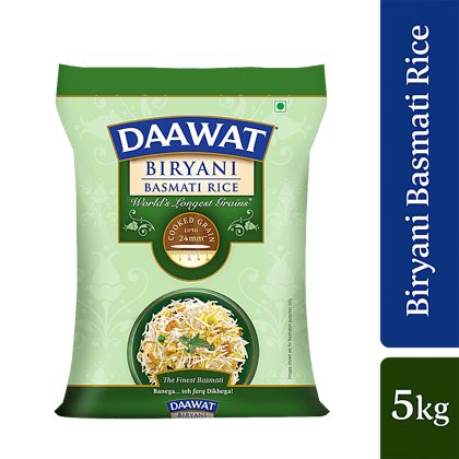 Daawat Basmati Rice/Basmati Akki - Biryani, 5 Kg Bag