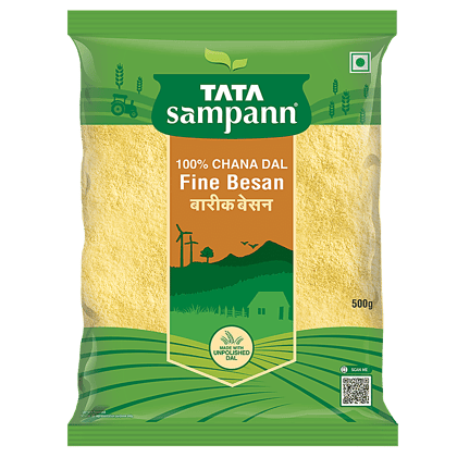 Tata Sampann Fine Besan/Kadale Hittu - 100% Chana Dal, 500 g