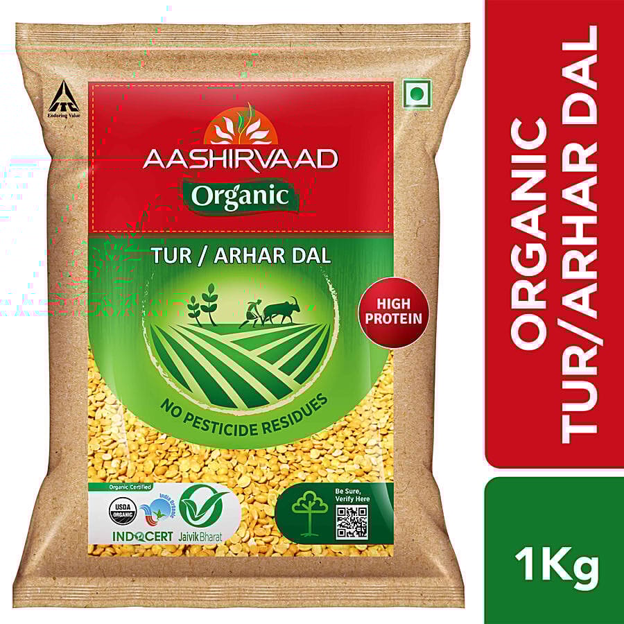 Aashirvaad Organic Arhar/Tur Dal, 1 kg