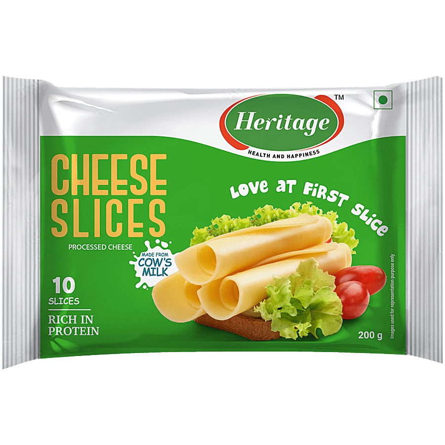 Heritage Cheese Slices, 200 G Pouch
