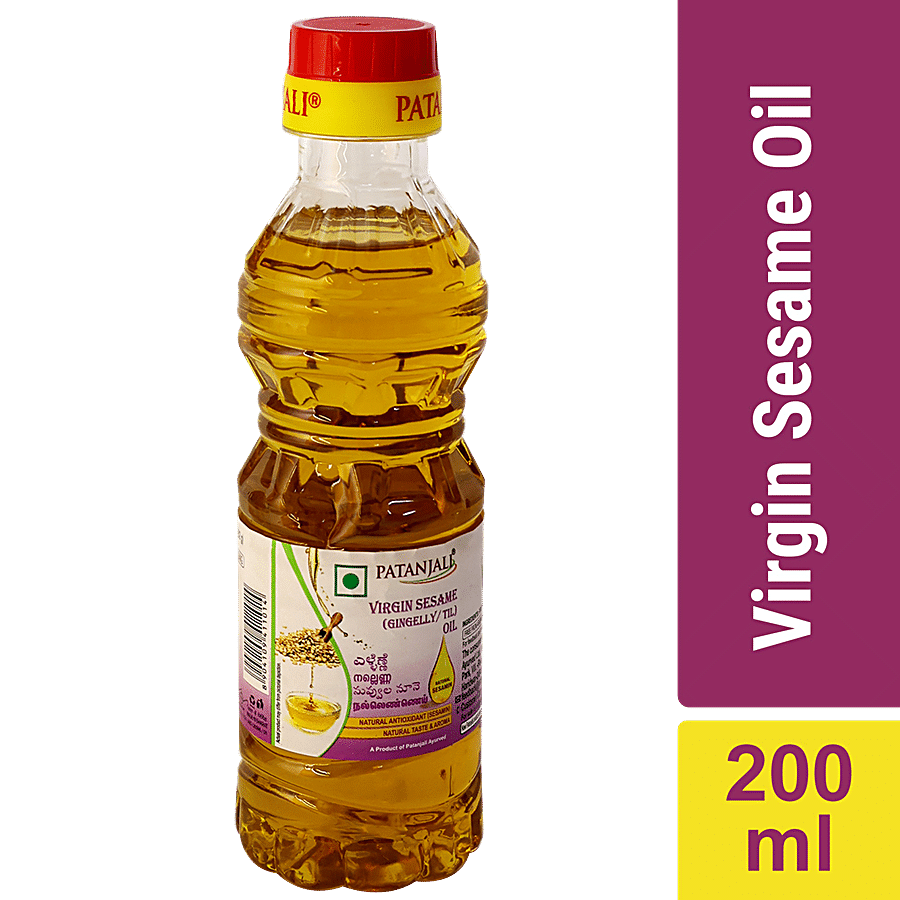 Patanjali Virgin Sesame Oil, 200 Ml Bottle