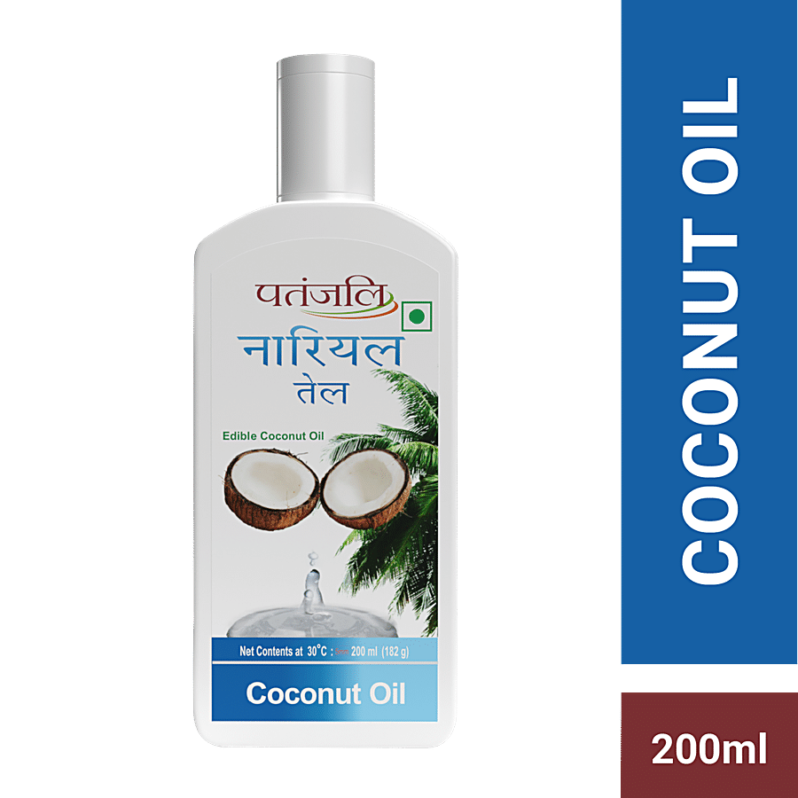 Patanjali Coconut Oil, Free From Argemone Oil, 200 Ml