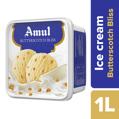 Amul Ice Cream - Butterscotch Bliss, 1 L Tub