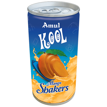 Amul Kool Milkshake - Mango, 200 Ml Can