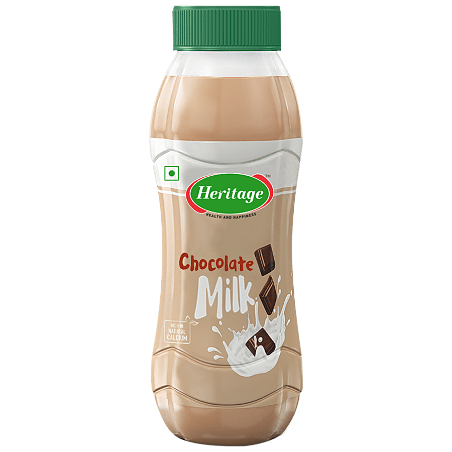 Heritage Flavoured Milk - Chocolate, 200 Ml Bottle