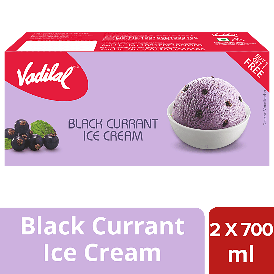 Vadilal Black Currant Ice Cream, 700 Ml