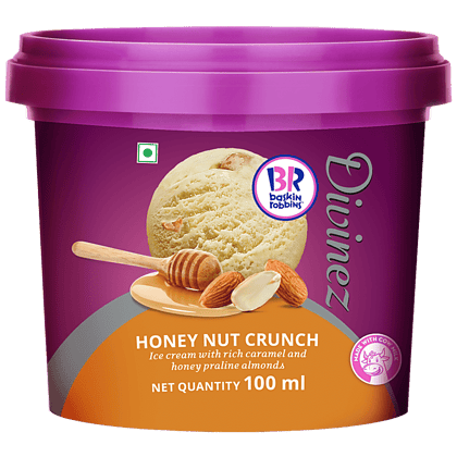Baskin Robbins Honey Nut Crunch Ice Cream, 100 Ml Cup