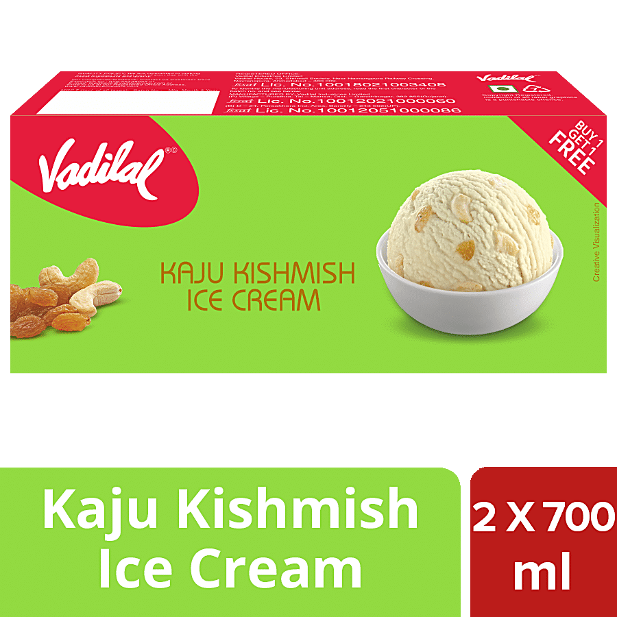 Vadilal Kaju Kishmish Ice Cream, 700 Ml