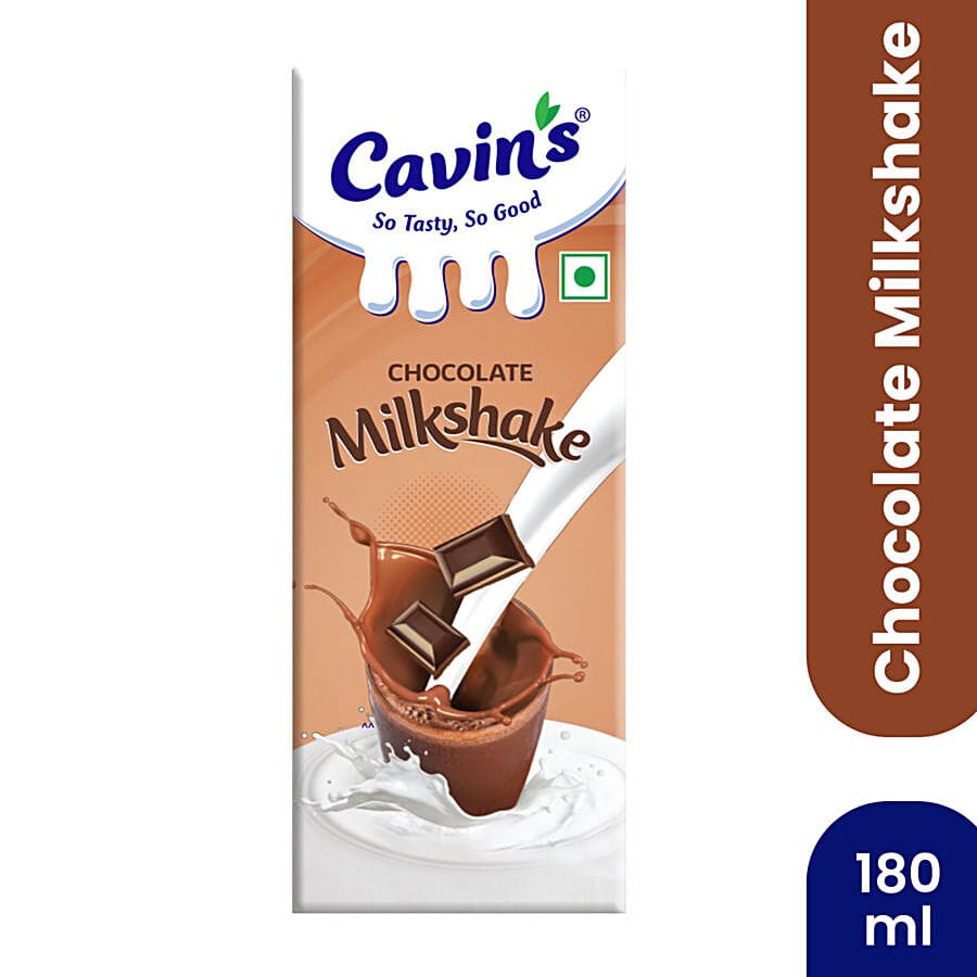 Cavins Chocolate Milkshake - With Zinc, Vitamin A & D Added, Immunity Booster, 180 Ml Tetra Pack