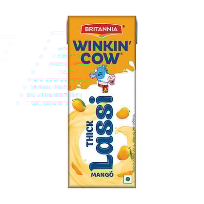 Britannia Winkin Cow Mango Lassi, 180 Ml Tetra Pack