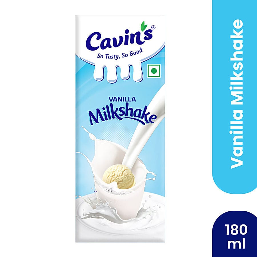 Cavins Vanilla Milkshake - With Zinc, Vitamin A & D Added, Immunity Booster, 180 Ml Tetra Pack
