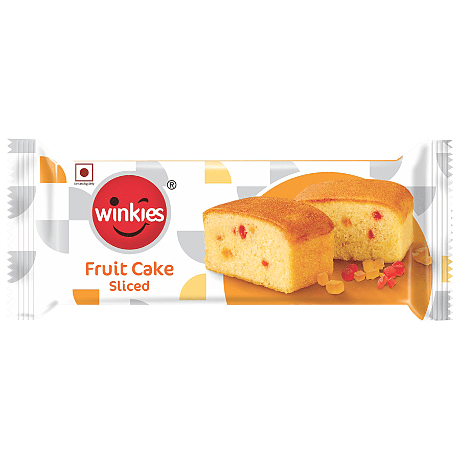 Winkies Fruit Cake Sliced - Fluffy, Soft, Rich In Taste, 35 G Packet