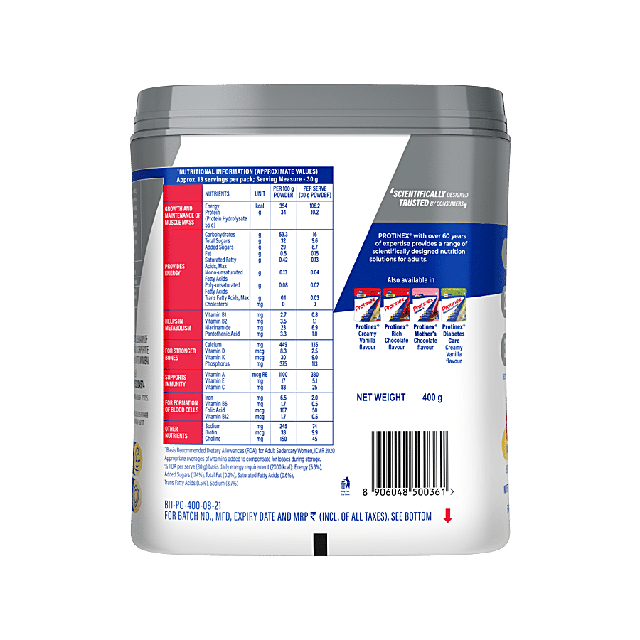 Protinex Protein Rich Nutritional Beverage Drink Mix - Original, 400 g Jar