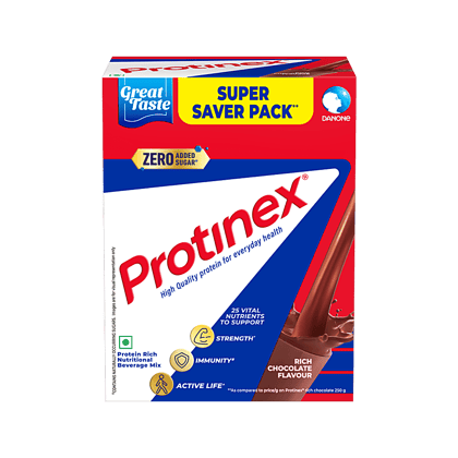 Protinex Nutritional Drink Mix For Adults For Everyday With High Protein, To Increase Strength & Energy - Rich Chocolate, 750 g Carton