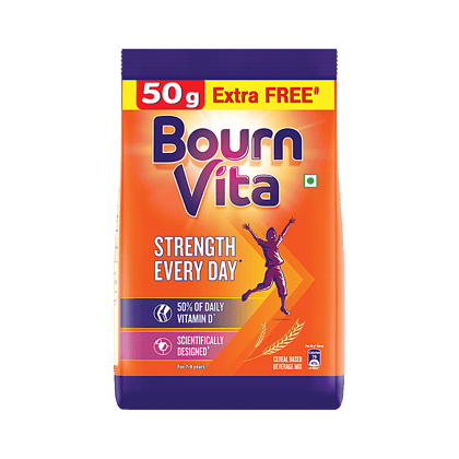 Cadbury Bournvita Chocolate Nutrition Drink, 550 G Pouch
