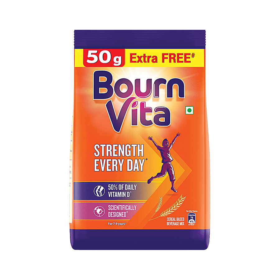 Cadbury Bournvita Chocolate Nutrition Drink, 550 G Pouch