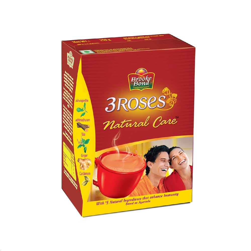 Brooke Bond 3 Roses Natural Care Dust Tea, 250G