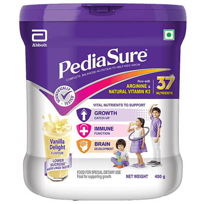 Pediasure Nutritional Powder - Vanilla Delight, 400 G Jar