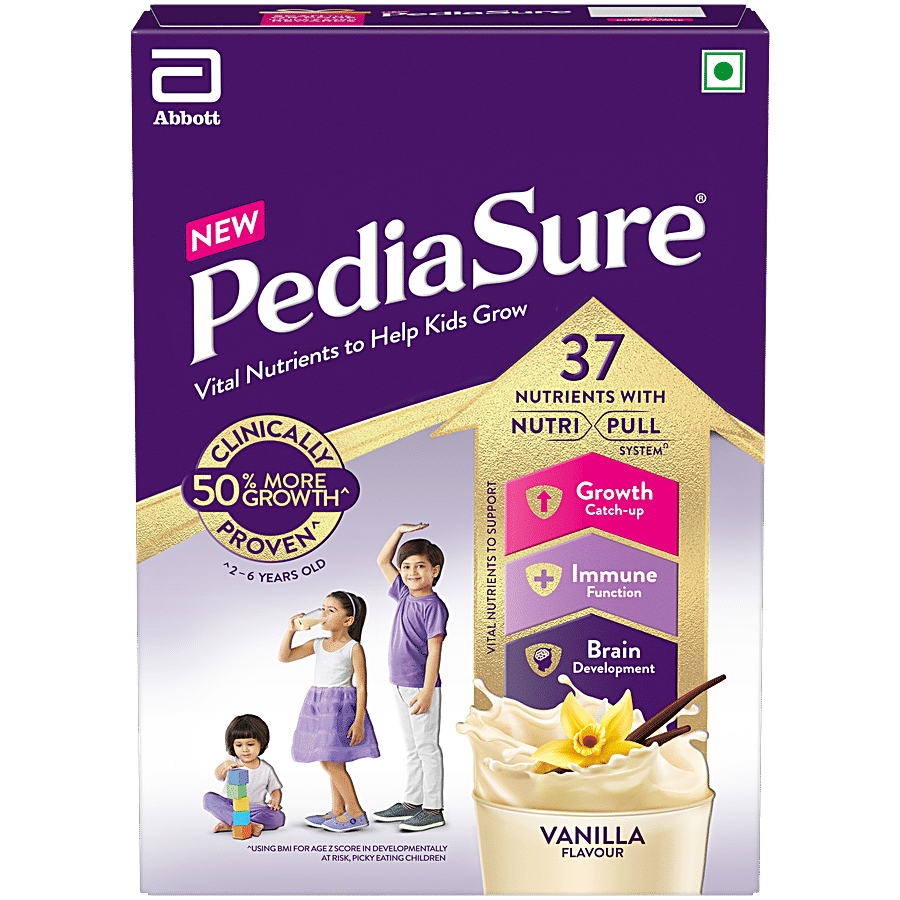 Pediasure Nutrition Drink Powder - Vanilla Flavour, 375 G Box