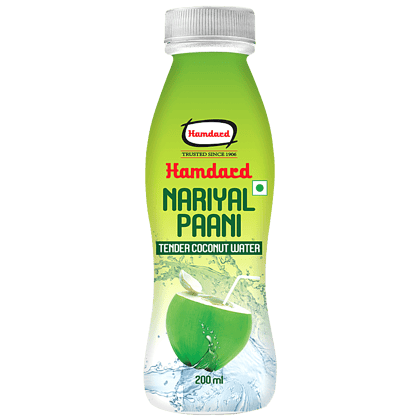Hamdard Tender Coconut Water/Nariyal Paani - Natural, Refreshing Drink, 200 Ml
