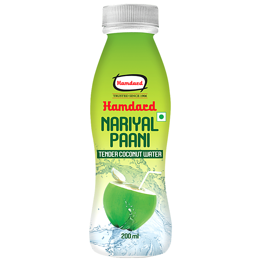 Hamdard Tender Coconut Water/Nariyal Paani - Natural, Refreshing Drink, 200 Ml