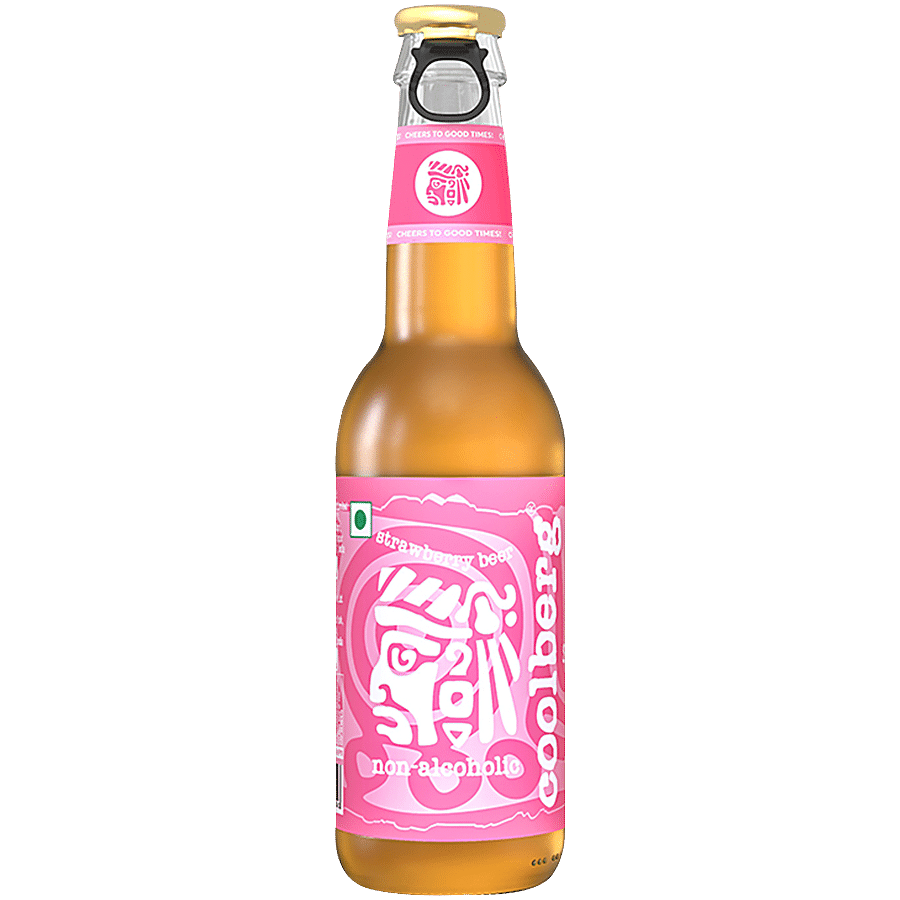 Coolberg Non Alcoholic Beer - Strawberry, 330 ml Bottle