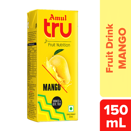 Amul Tru Mango, 150 Ml Tetra Pak